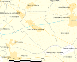 Map commune FR insee code 67485